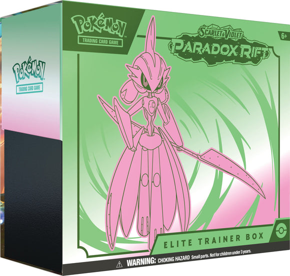 Pokemon - Scarlet & Violet 4 - Paradox Rift - Elite Trainer Box Iron Valiant (Green & Pink)