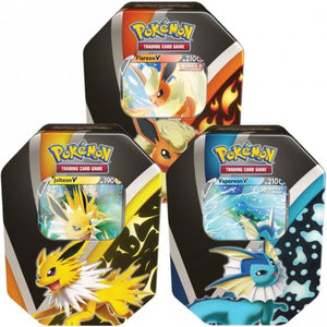 Pokémon TCG Eevee Evolutions Tin (Fall 2021) Set of Three