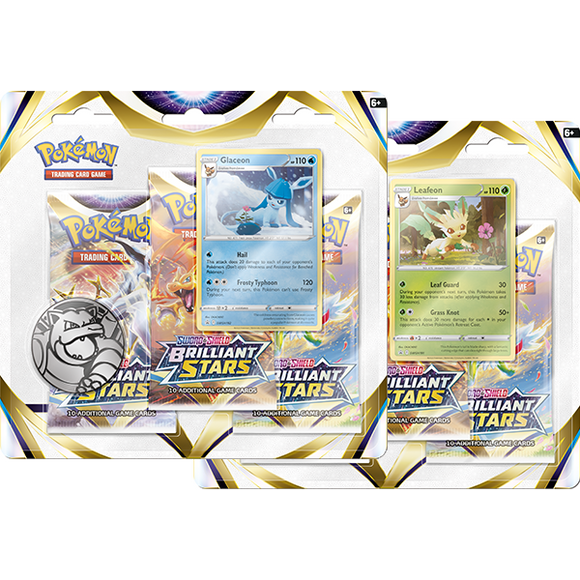 Pokémon TCG Sword & Shield 9: Brilliant Stars Blister Pack Set